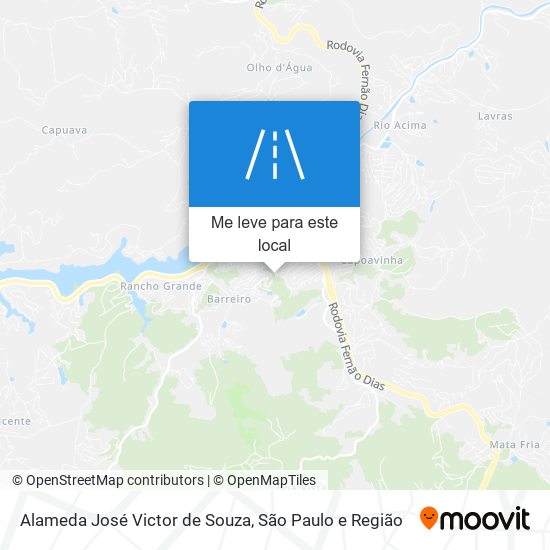 Alameda José Victor de Souza mapa