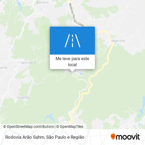 Rodovia Arão Sahm mapa