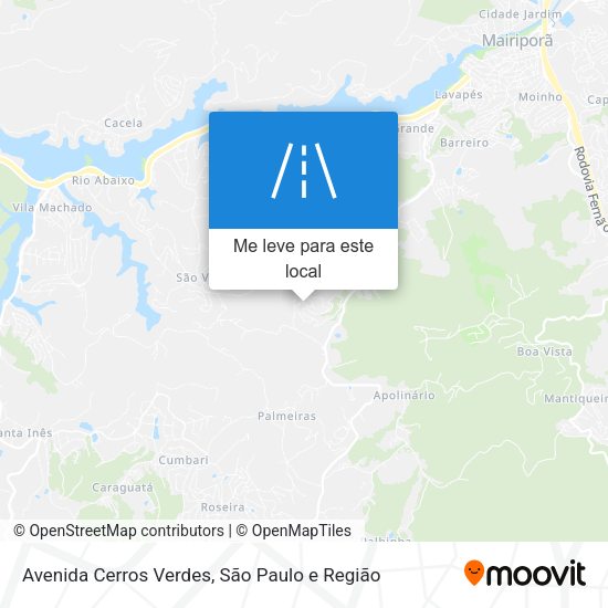 Avenida Cerros Verdes mapa