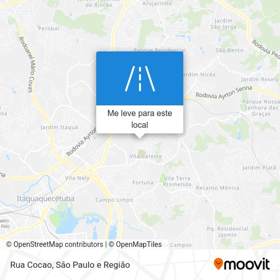 Rua Cocao mapa