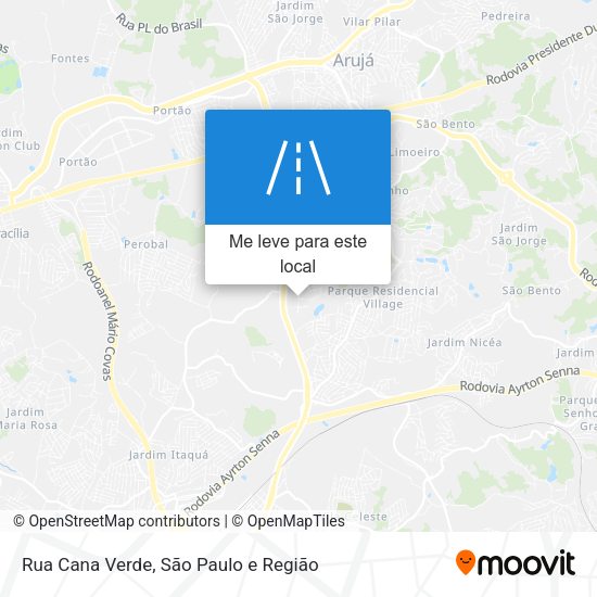 Rua Cana Verde mapa