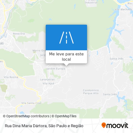 Rua Dina Maria Dártora mapa