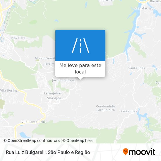 Rua Luiz Bulgarelli mapa