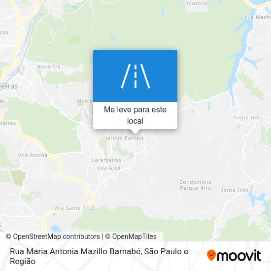 Rua Maria Antonia Mazillo Barnabé mapa