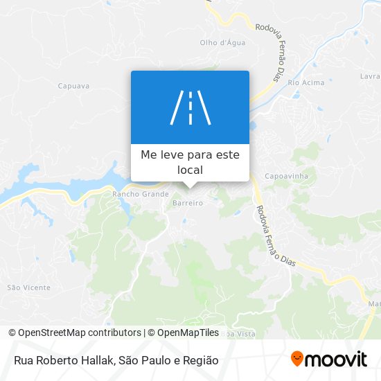 Rua Roberto Hallak mapa