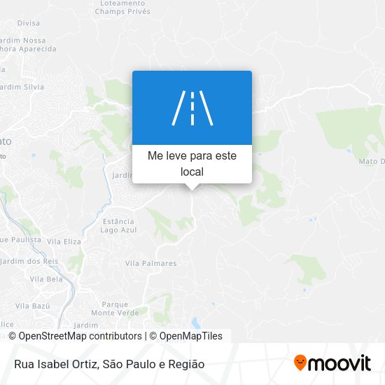 Rua Isabel Ortiz mapa