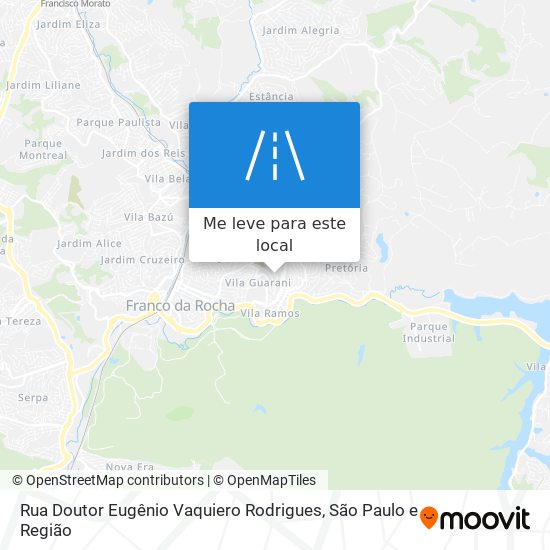 Rua Doutor Eugênio Vaquiero Rodrigues mapa