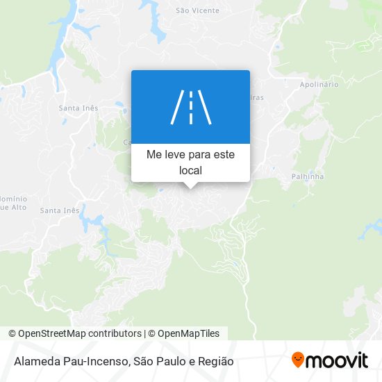 Alameda Pau-Incenso mapa