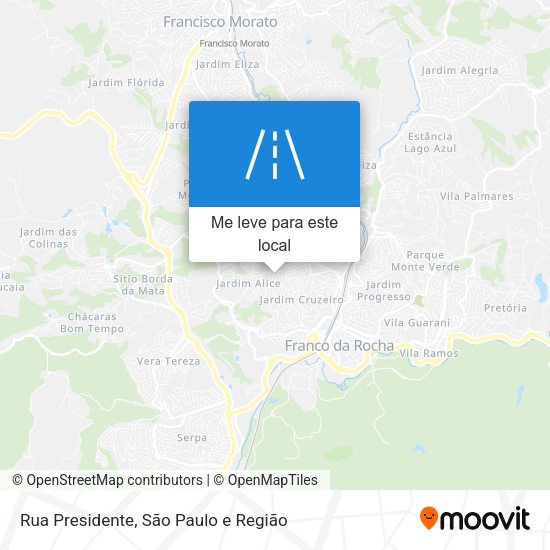 Rua Presidente mapa