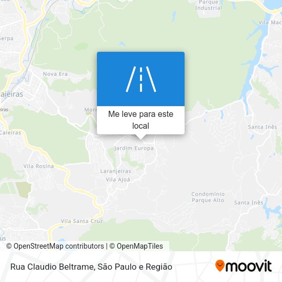 Rua Claudio Beltrame mapa