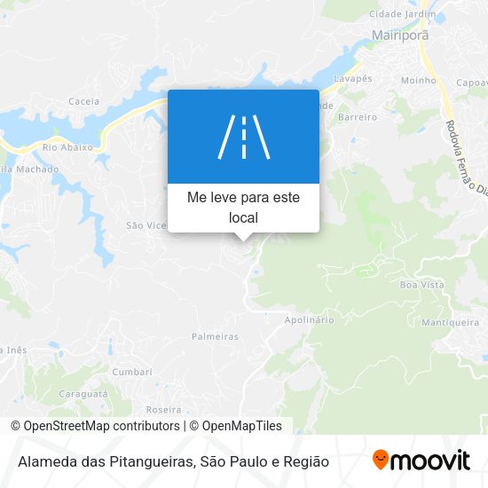 Alameda das Pitangueiras mapa