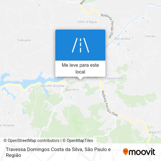 Travessa Domingos Costa da Silva mapa