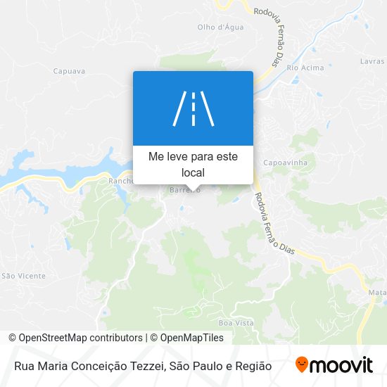 Rua Maria Conceição Tezzei mapa