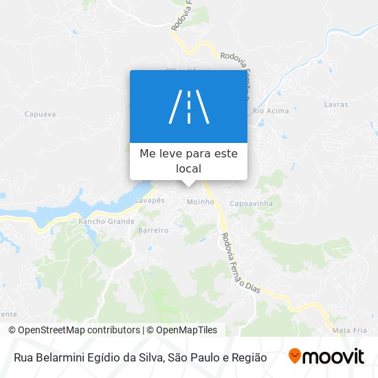 Rua Belarmini Egídio da Silva mapa