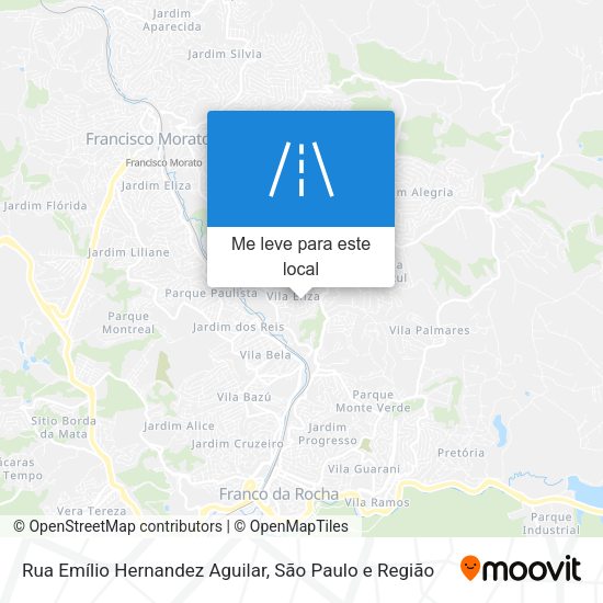 Rua Emílio Hernandez Aguilar mapa
