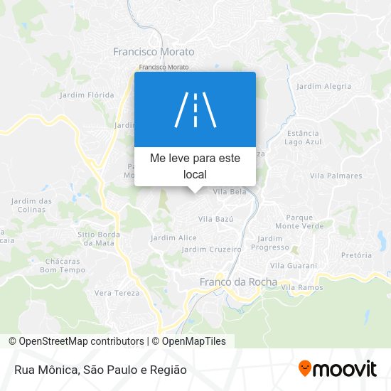 Rua Mônica mapa