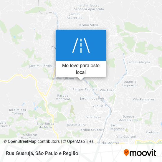 Rua Guarujá mapa