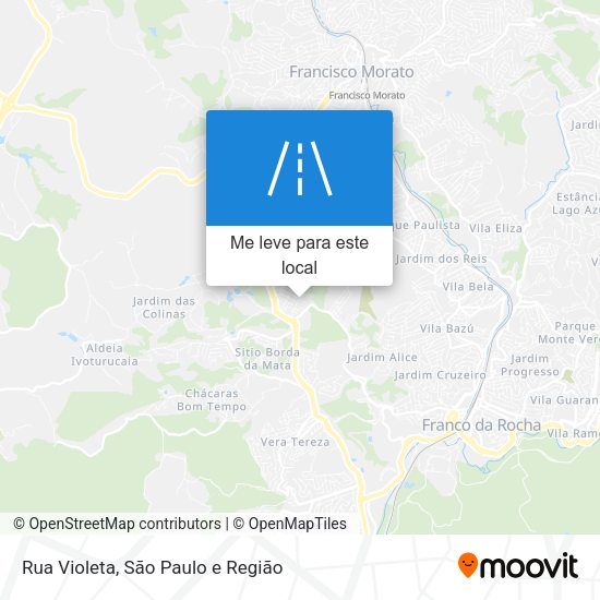 Rua Violeta mapa