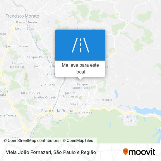 Viela João Fornazari mapa