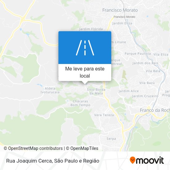 Rua Joaquim Cerca mapa