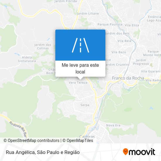 Rua Angélica mapa