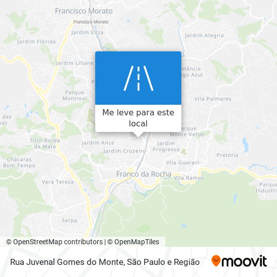 Rua Juvenal Gomes do Monte mapa