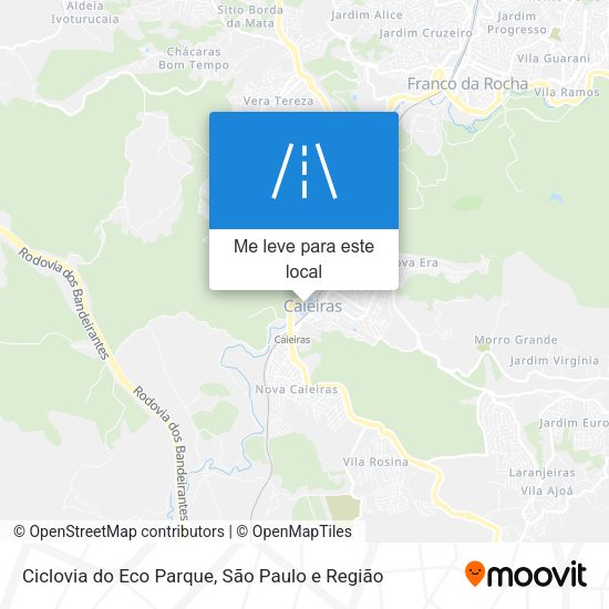 Ciclovia do Eco Parque mapa