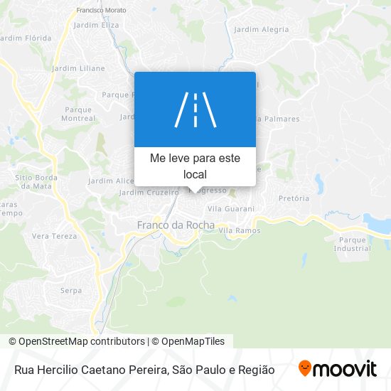 Rua Hercilio Caetano Pereira mapa