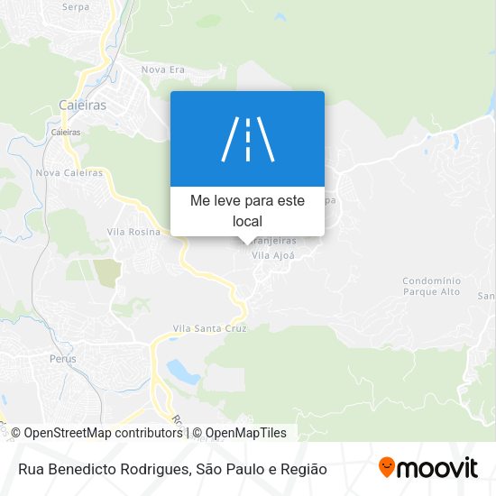 Rua Benedicto Rodrigues mapa