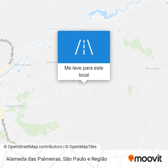 Alameda das Palmeiras mapa