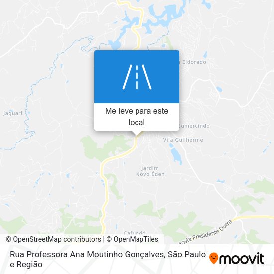 Rua Professora Ana Moutinho Gonçalves mapa