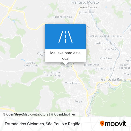 Estrada dos Ciclames mapa