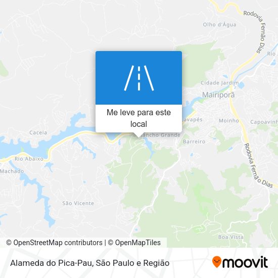 Alameda do Pica-Pau mapa