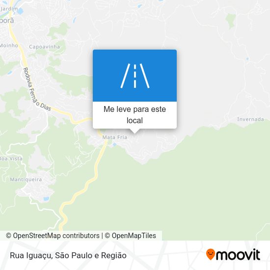 Rua Iguaçu mapa
