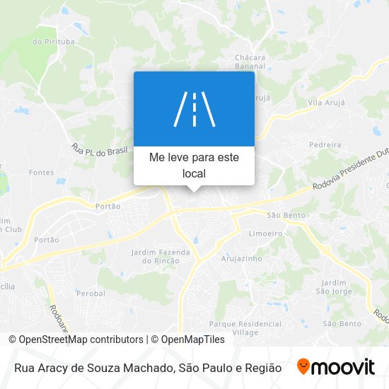 Rua Aracy de Souza Machado mapa