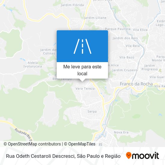 Rua Odeth Cestaroli Descresci mapa