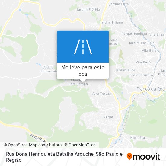 Rua Dona Henriquieta Batalha Arouche mapa