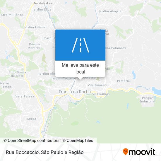 Rua Boccaccio mapa