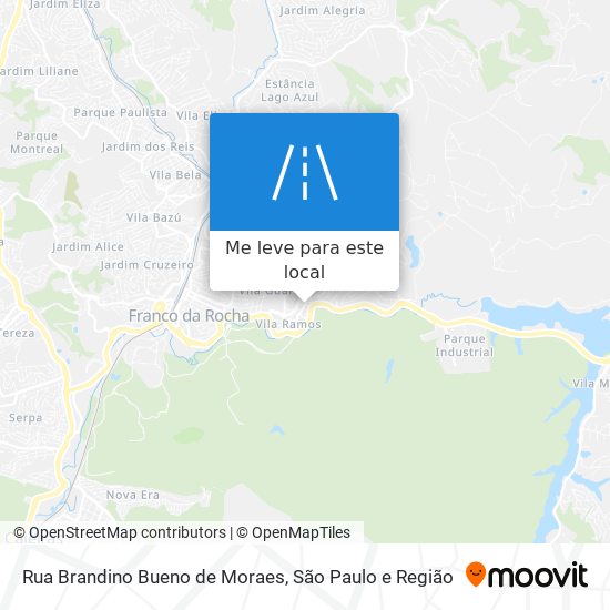 Rua Brandino Bueno de Moraes mapa