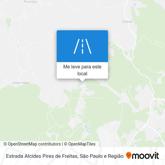 Estrada Alcides Pires de Freitas mapa