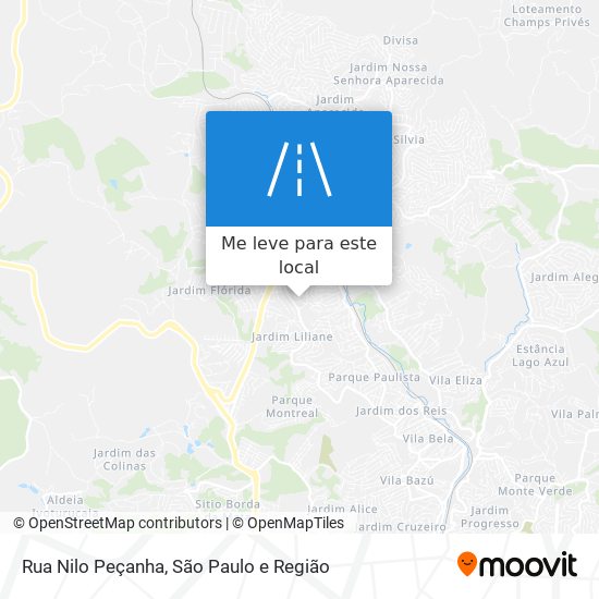 Rua Nilo Peçanha mapa