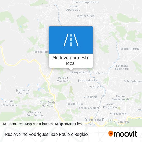 Rua Avelino Rodrigues mapa