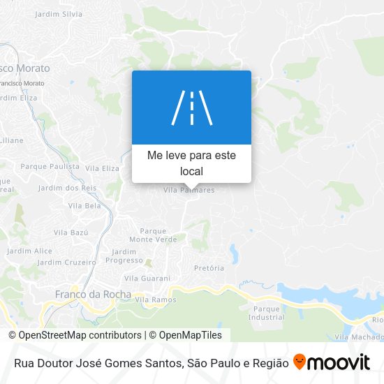 Rua Doutor José Gomes Santos mapa