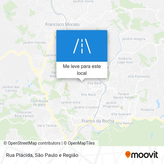 Rua Plácida mapa