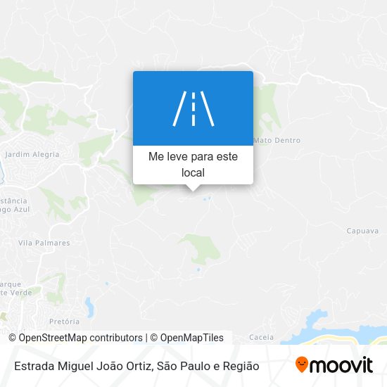 Estrada Miguel João Ortiz mapa