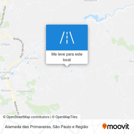 Alameda das Primaveras mapa
