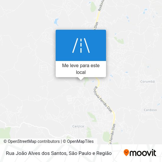 Rua João Alves dos Santos mapa