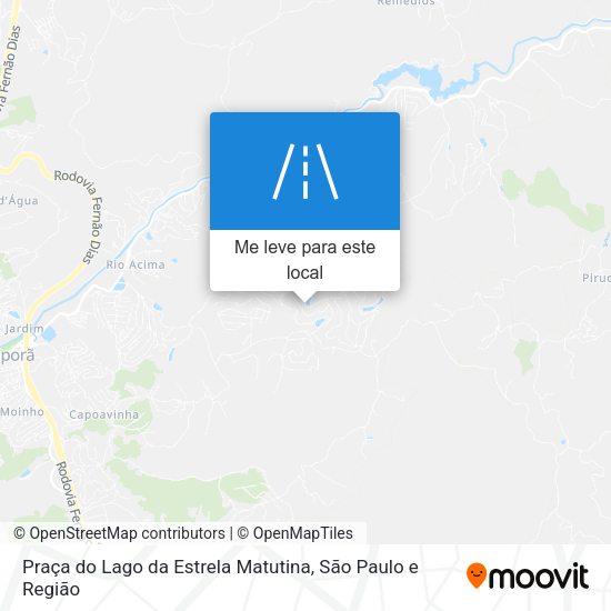 Praça do Lago da Estrela Matutina mapa