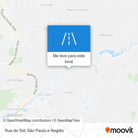 Rua do Sol mapa
