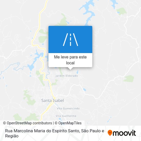 Rua Marcolina Maria do Espírito Santo mapa